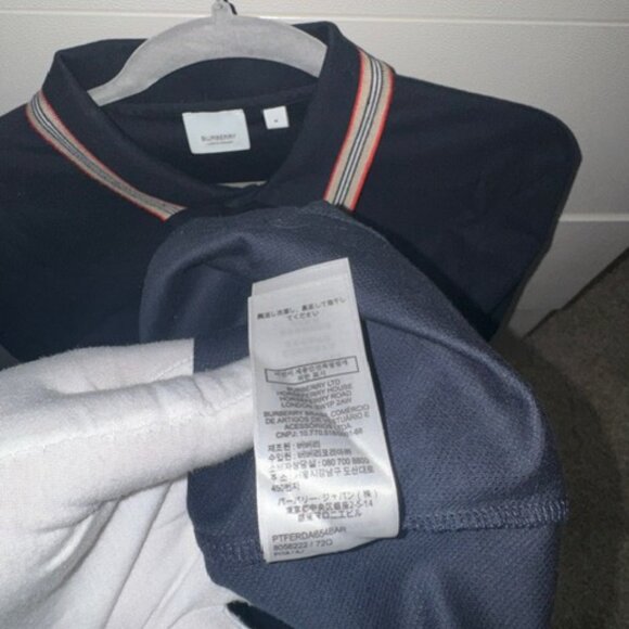 2x Vintage Burberry - Mint Condition - 1 Polo & 1 L/S Shirt - Men's Medium - Picture 2 of 16